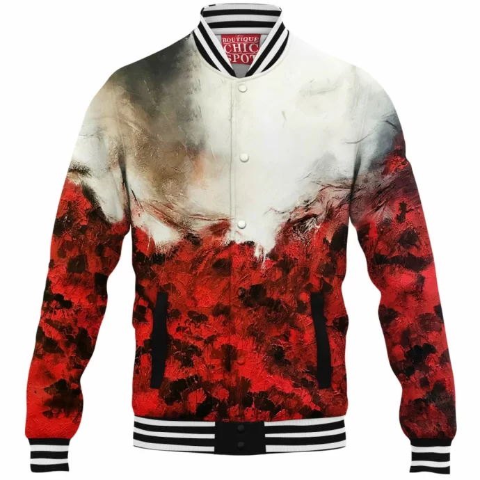 White and Red Baseball Jacket