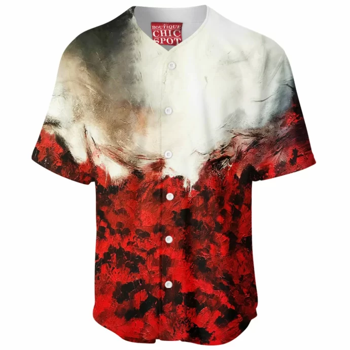 White and Red Baseball Jersey