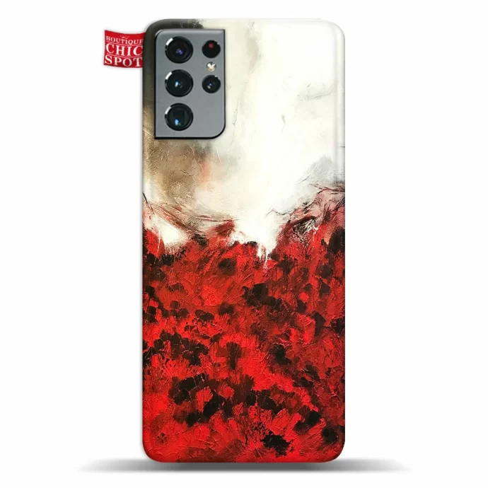 White and Red Phone Case Samsung