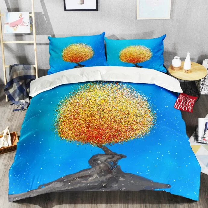 Yellow Tree Bedding Set