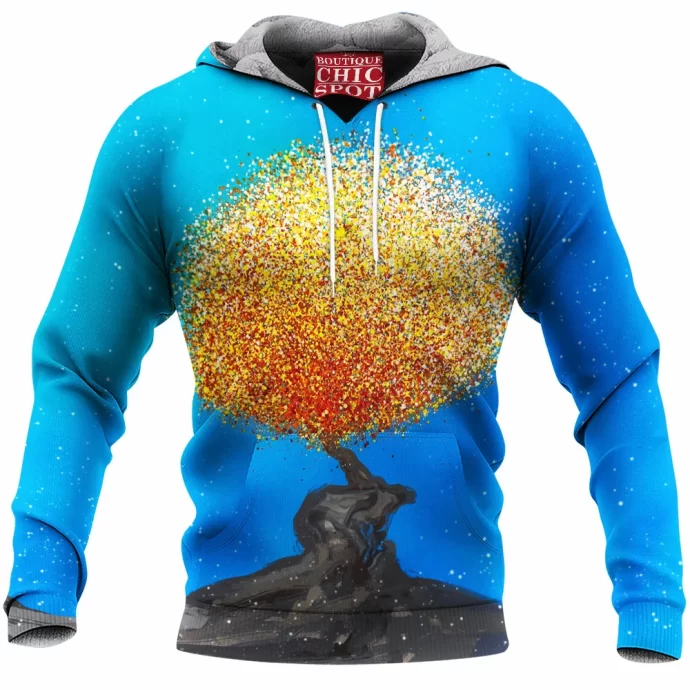 Yellow Tree Fleece Hoodie