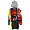 A day in Mexico Hooded Cloak Coat