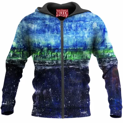 Abstract Zip-Hoodie