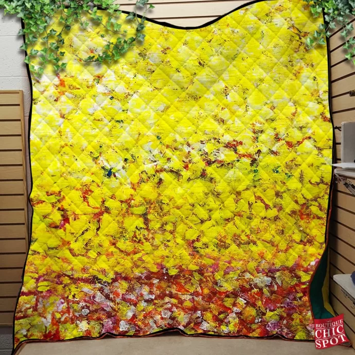 Field Of Suns Quilt Blanket