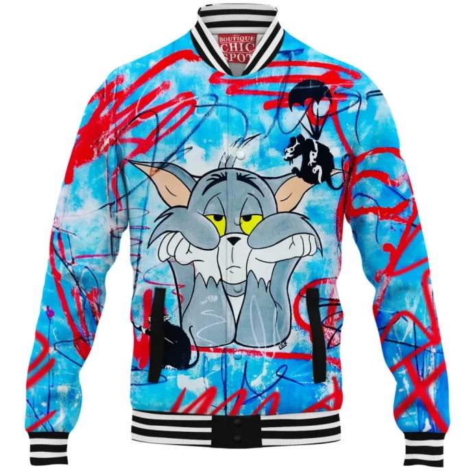 Tom Cat,Meow Baseball Jacket