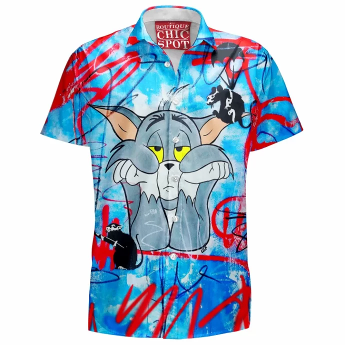 Tom Cat,Meow Hawaiian Shirt