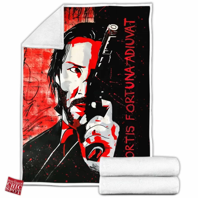 John Wick Fleece Blanket