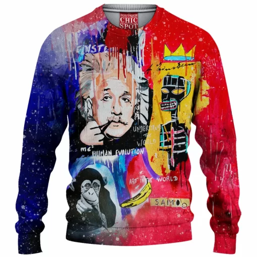 Albert Einstein Knitted Sweater