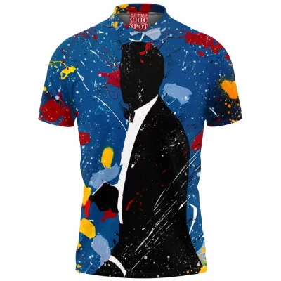 Movie Polo Shirt, James Bond Polo Shirt, 7 Polo Shirt