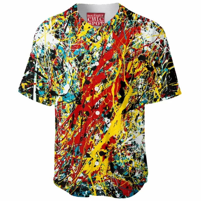 Large Abstract Baseball Jersey