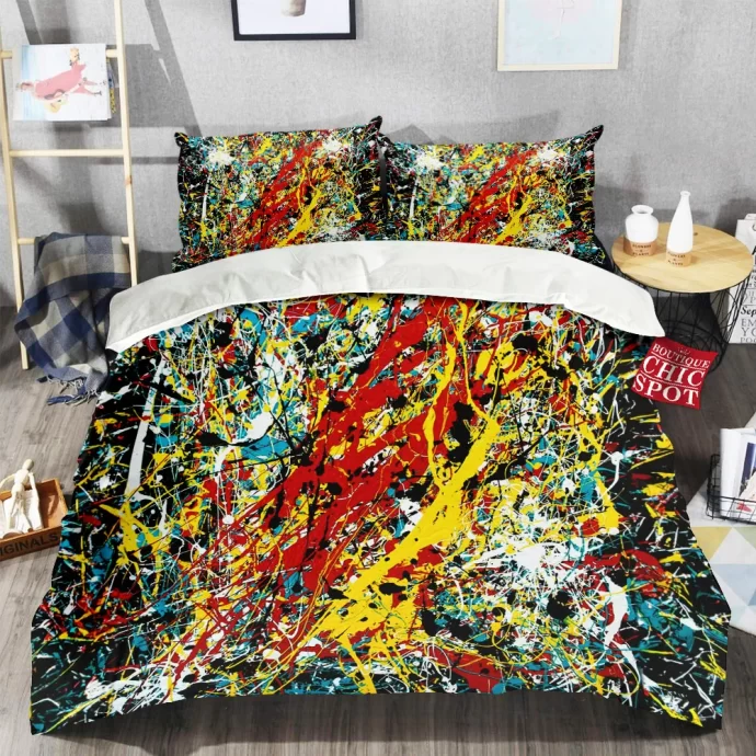 Large Abstract Bedding Set