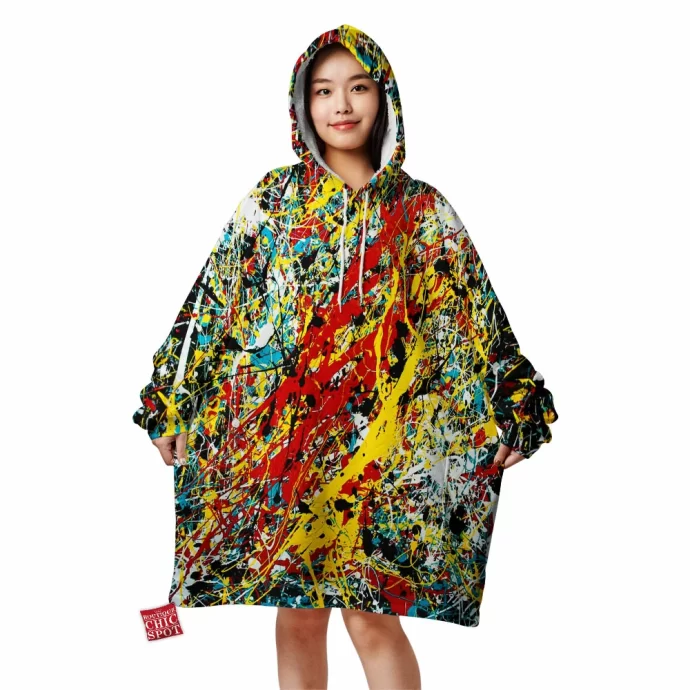 Large Abstract Blanket Hoodie