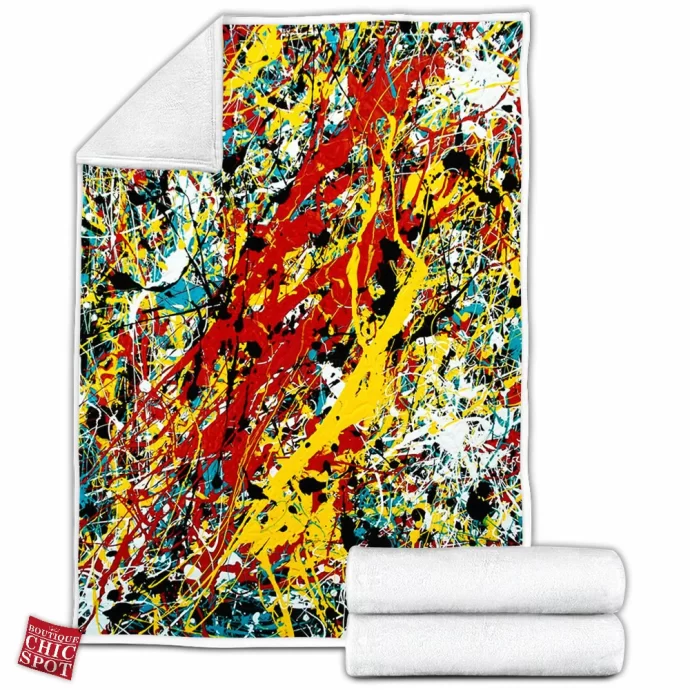 Large Abstract Fleece Blanket