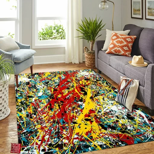 Large Abstract Rectangle Rug
