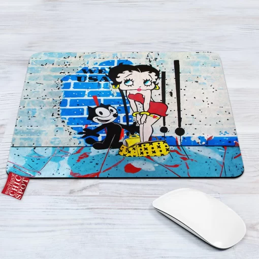 Betty Boop and Felix Mouse Pad
