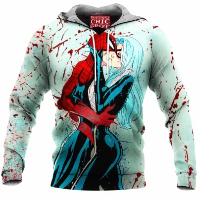 Black Cat Fleece-Hoodie, Comic Fleece-Hoodie, Spider-man Fleece-Hoodie