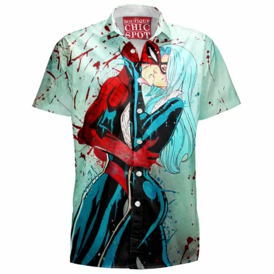 Black Cat Hawaiian-Shirt, Comic Hawaiian-Shirt, Spider-man Hawaiian-Shirt