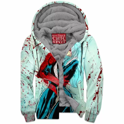 Black Cat Zip-Fleece-Hoodie, Comic Zip-Fleece-Hoodie, Spider-man Zip-Fleece-Hoodie
