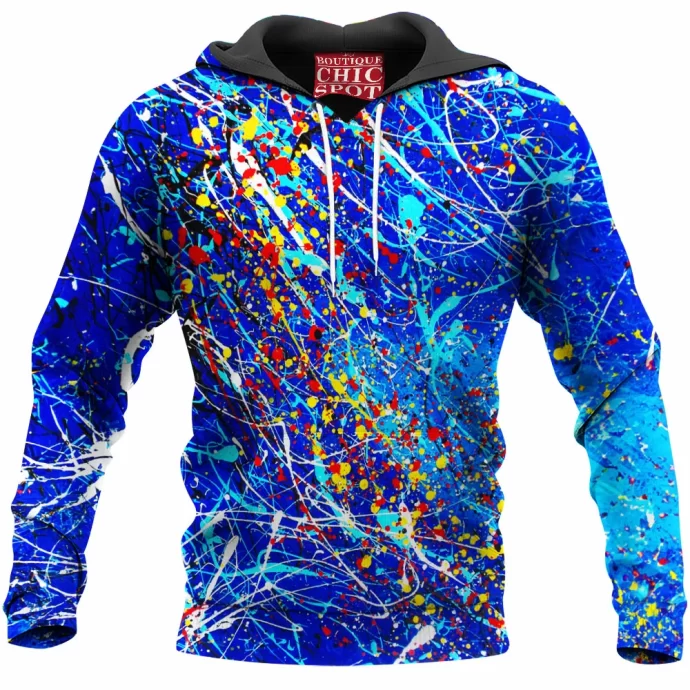 Blue Abstract Hoodie