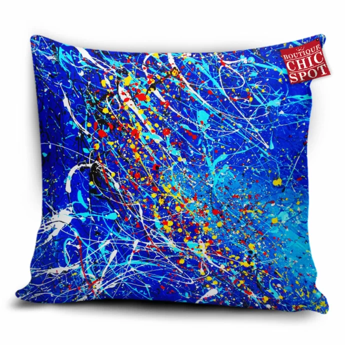 Blue Abstract Pillow Cover