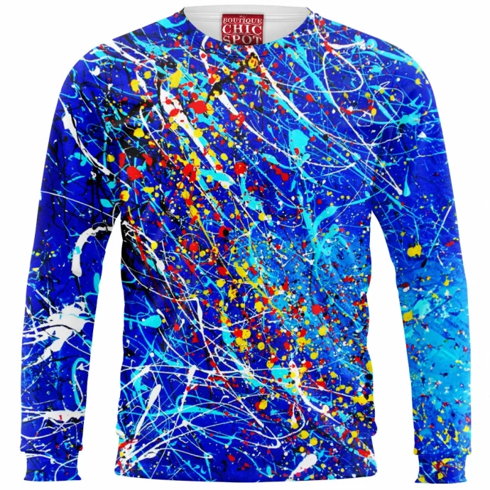 Blue Abstract Sweatshirt