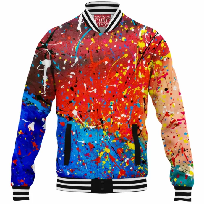 Red and Blue Baseball Jacket