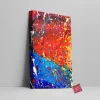 Red and Blue Canvas Wall Art