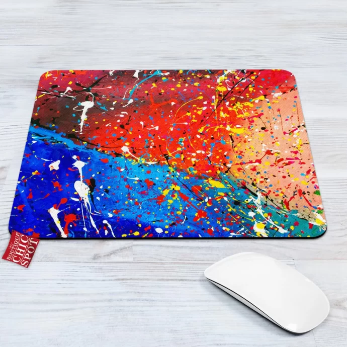 Red and Blue Mouse Pad