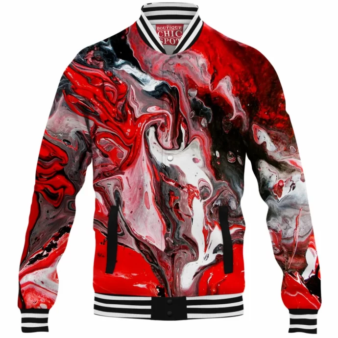 Black and Red Baseball Jacket