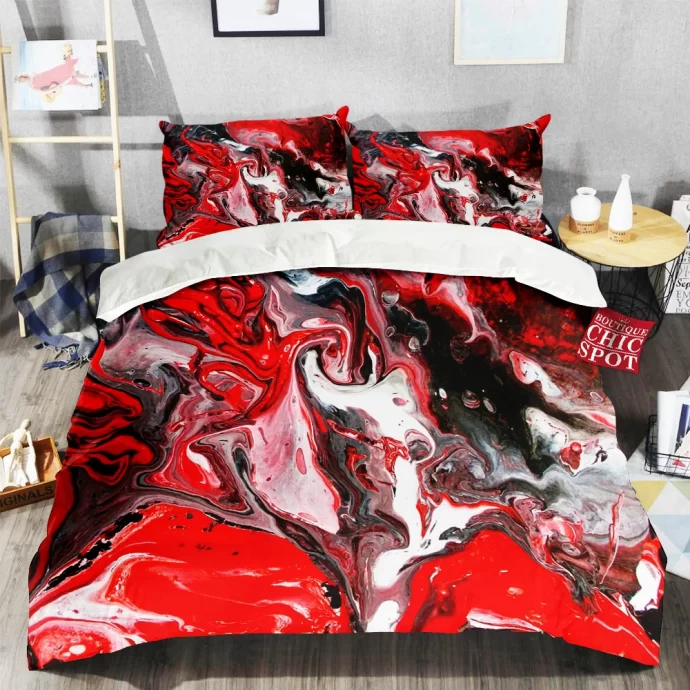 Black and Red Bedding Set