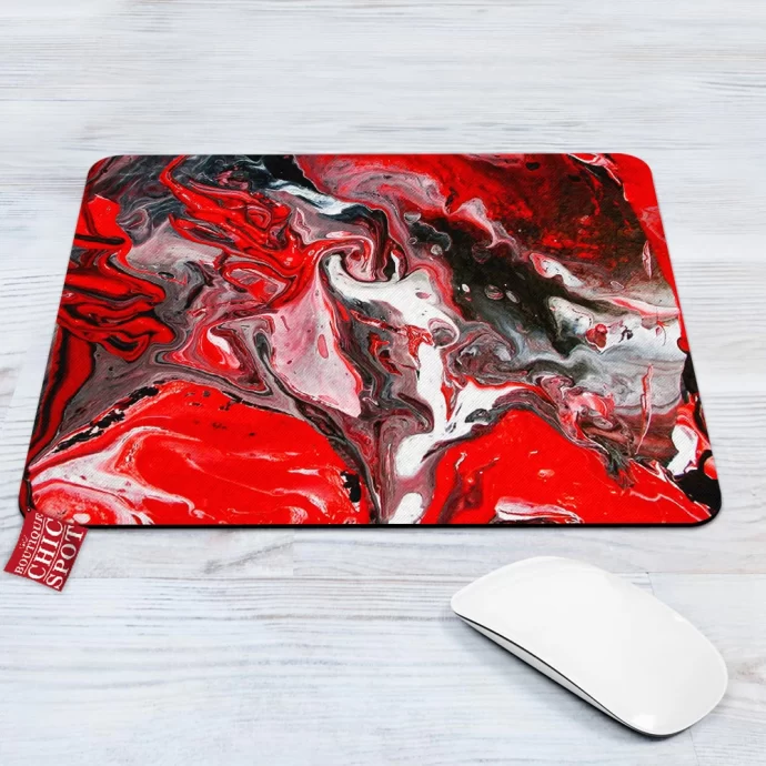 Black and Red Mouse Pad