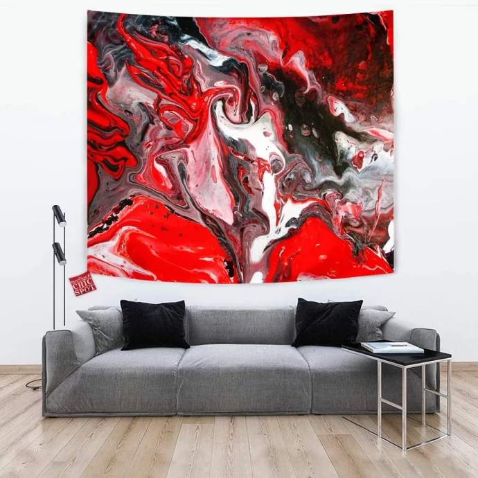 Black and Red Tapestry