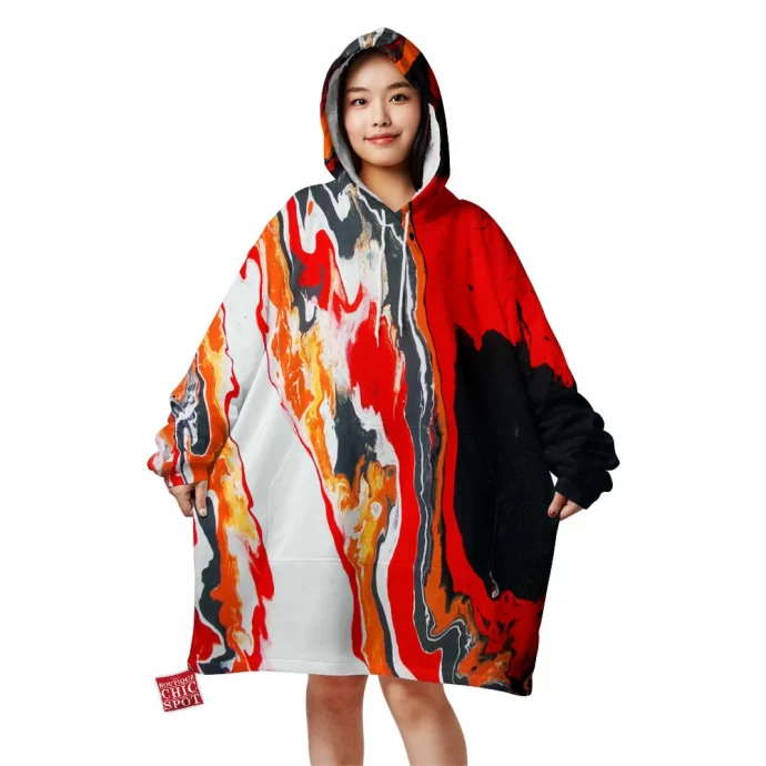 Composition Blanket Hoodie