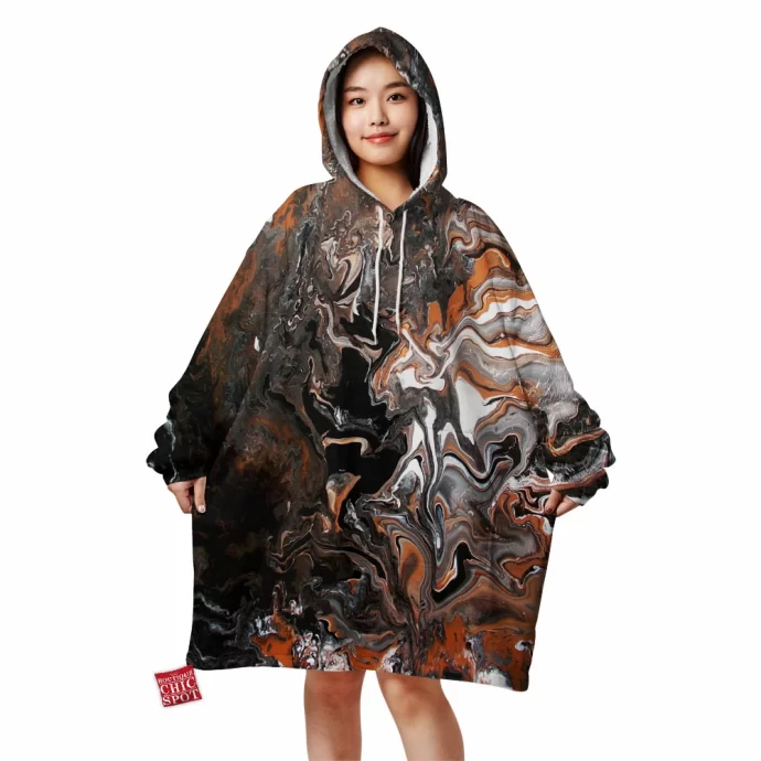 Composition Blanket Hoodie