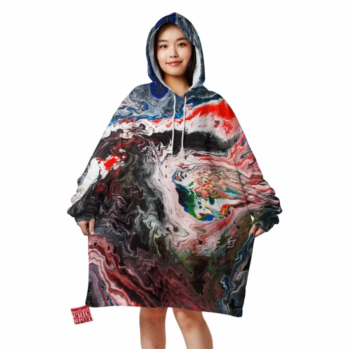 Composition Blanket Hoodie