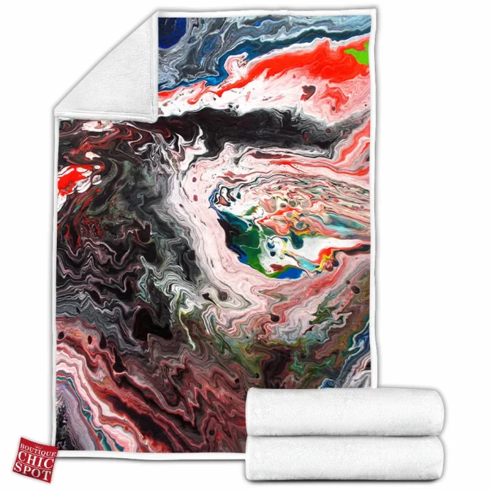 Composition Fleece Blanket