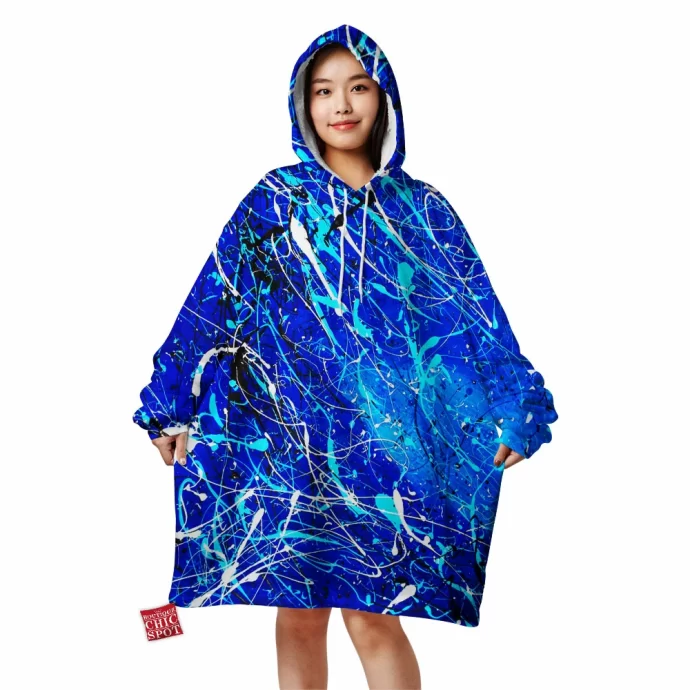 Dripping Blue Blanket Hoodie