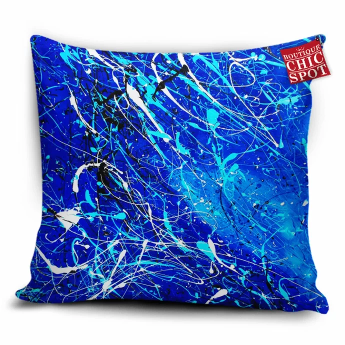 Dripping Blue Pillow Cover