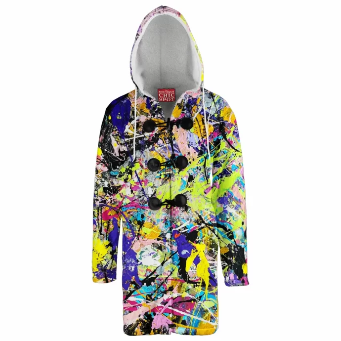 Colorful Hooded Cloak Coat