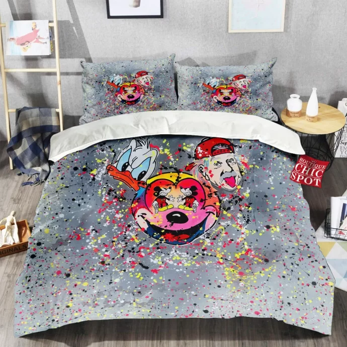 Donald Duck - Mickey Mouse and Albert Einstein Bedding Set