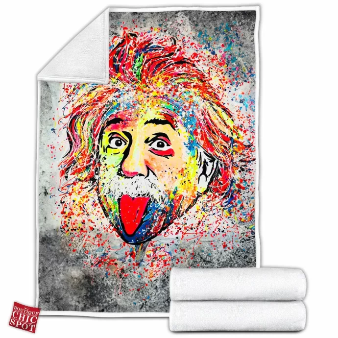 Albert Einstein Fleece Blanket