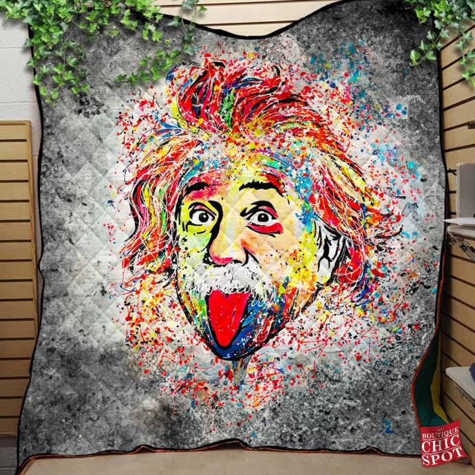 Albert Einstein Quilt Blanket