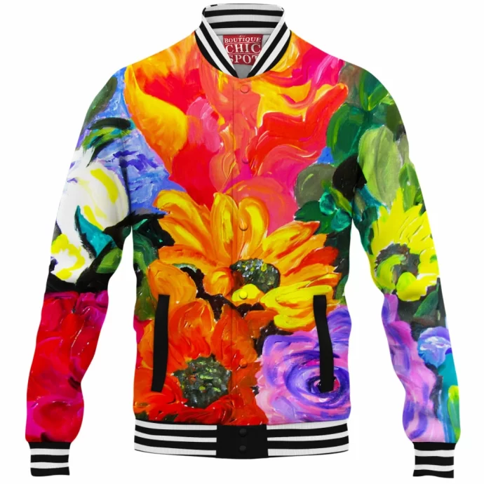 Tropical Colors Baseball Jacket