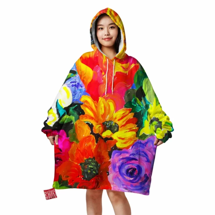 Tropical Colors Blanket Hoodie