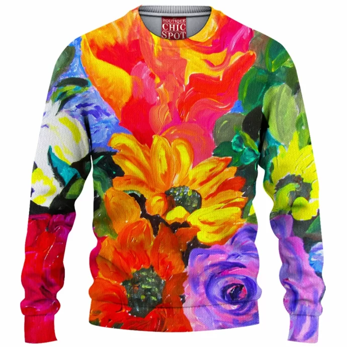 Tropical Colors Knitted Sweater