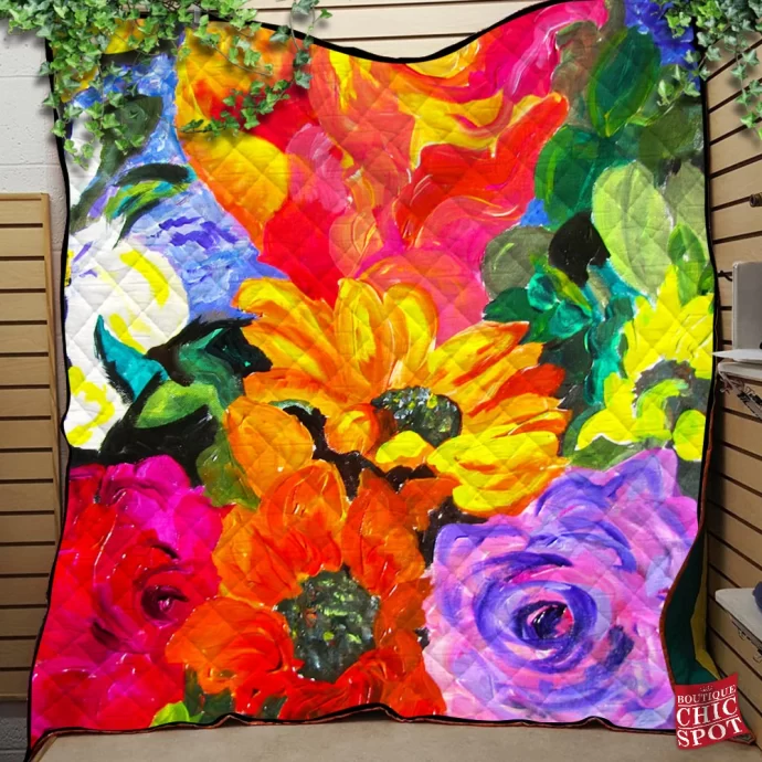 Tropical Colors Quilt Blanket