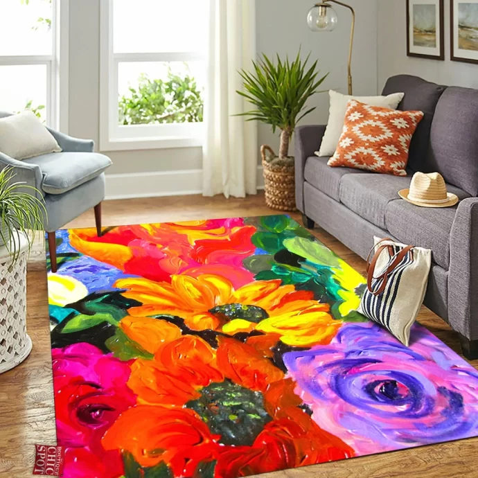 Tropical Colors Rectangle Rug