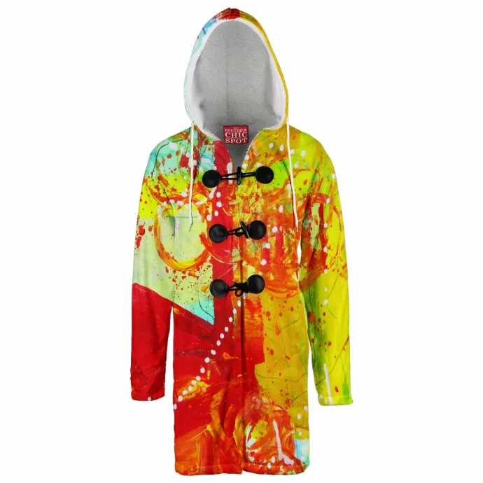 String Of Lights Hooded Cloak Coat