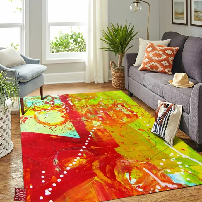 String Of Lights Rectangle Rug