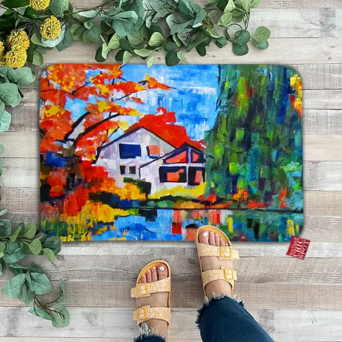 Fall At Orchard Pond Doormat